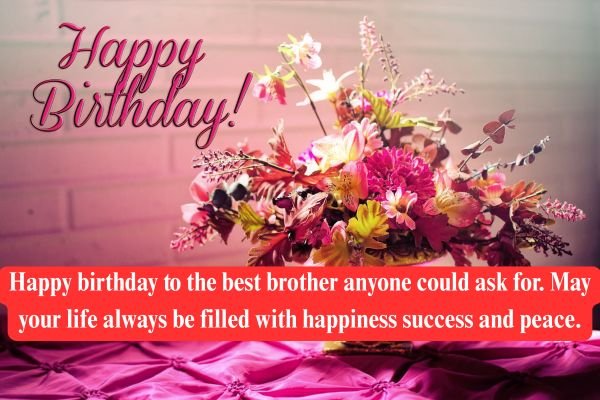 Brother Birthday Wishes in English