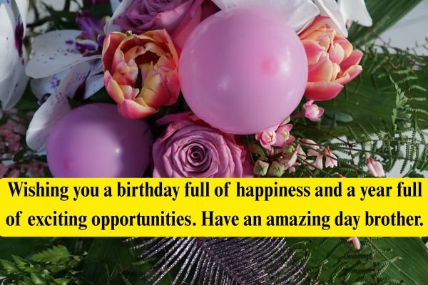 Brother Birthday Wishes in English